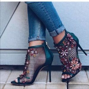 ZARA closed multi-coloured mesh sandals